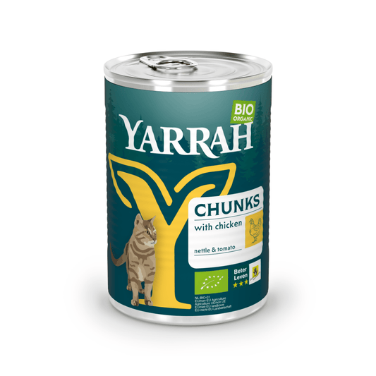 Yarrah Kat kip in saus bio 405 Gram - DrogistWereld