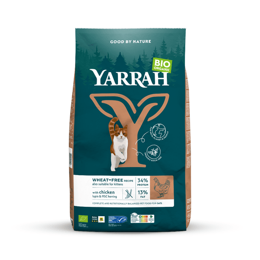 Yarrah Kattenvoer wheat - free bio 10 Kilogram - DrogistWereld