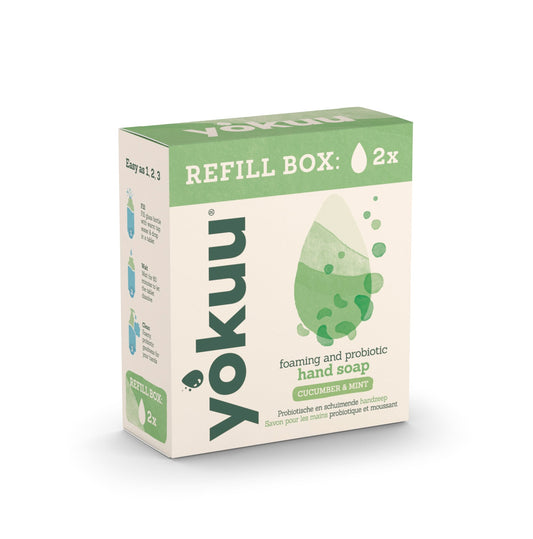 Yokuu Handzeep cucumber & mint refill 2 Stuks - DrogistWereld