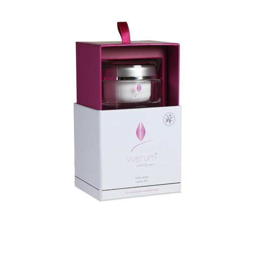 Yverum Hyaluron creme 24 hour vegan 50 Milliliter - DrogistWereld