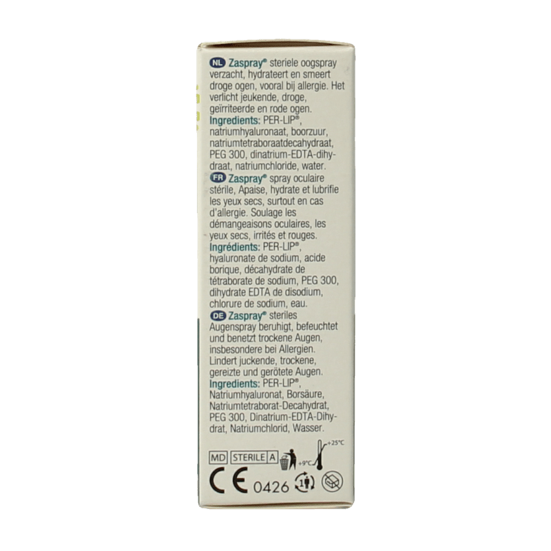 Zaspray Zaspray oogspray 10 Milliliter - DrogistWereld