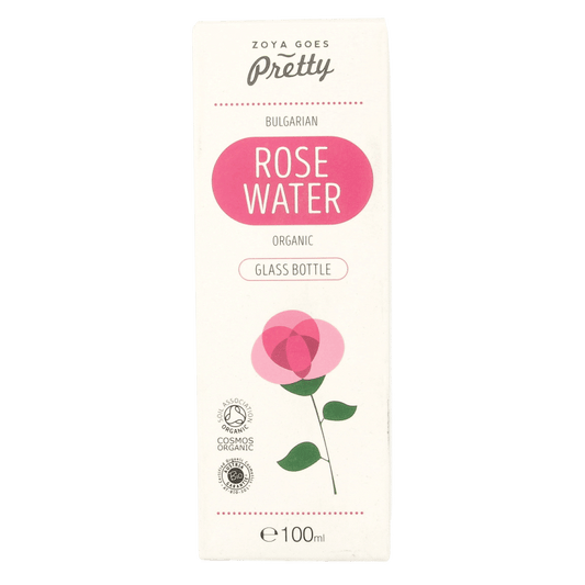 Zoya Goes Pretty Organic rose water glass bottle 100 Milliliter - DrogistWereld
