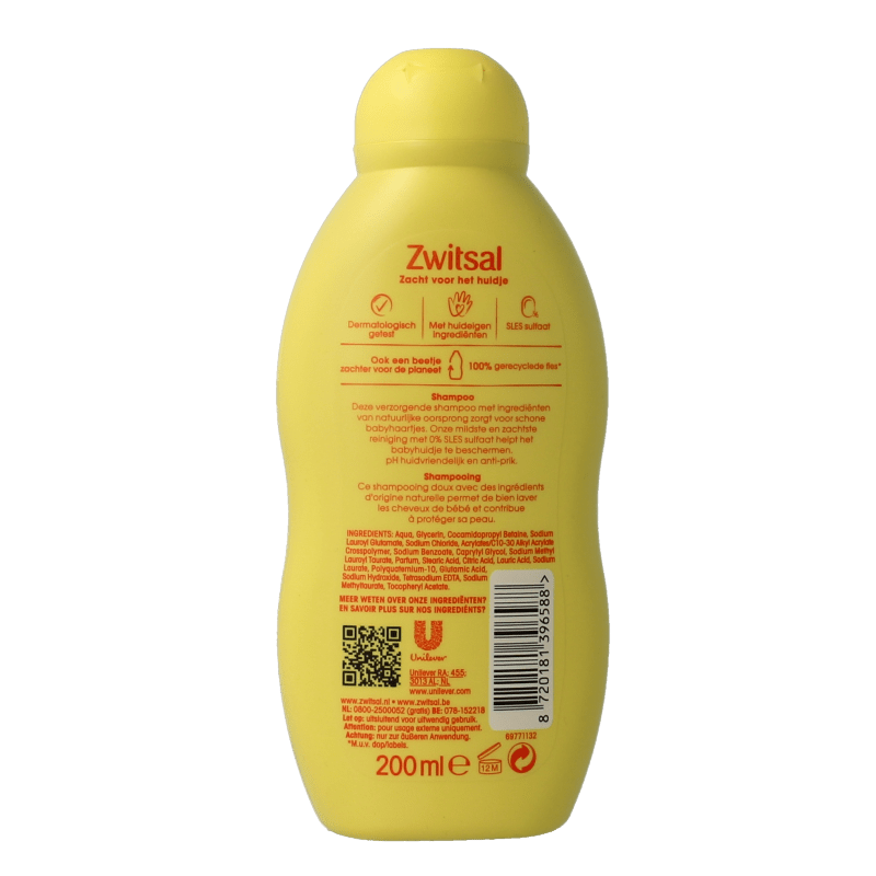 Zwitsal Shampoo 200 Milliliter - DrogistWereld