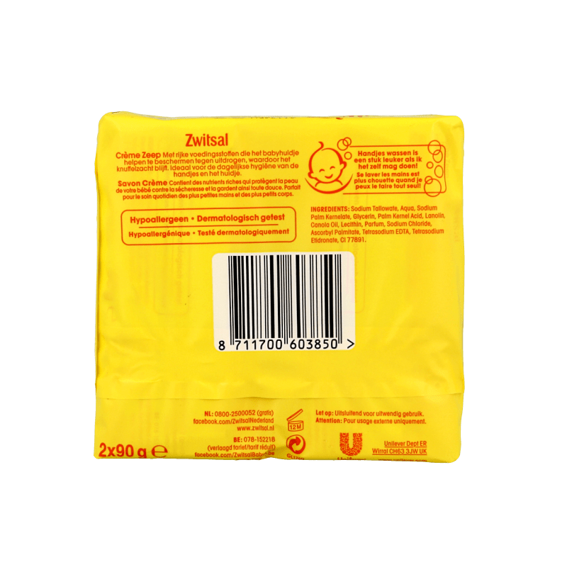 Zwitsal Zeep 2 - pak 180 Gram - DrogistWereld